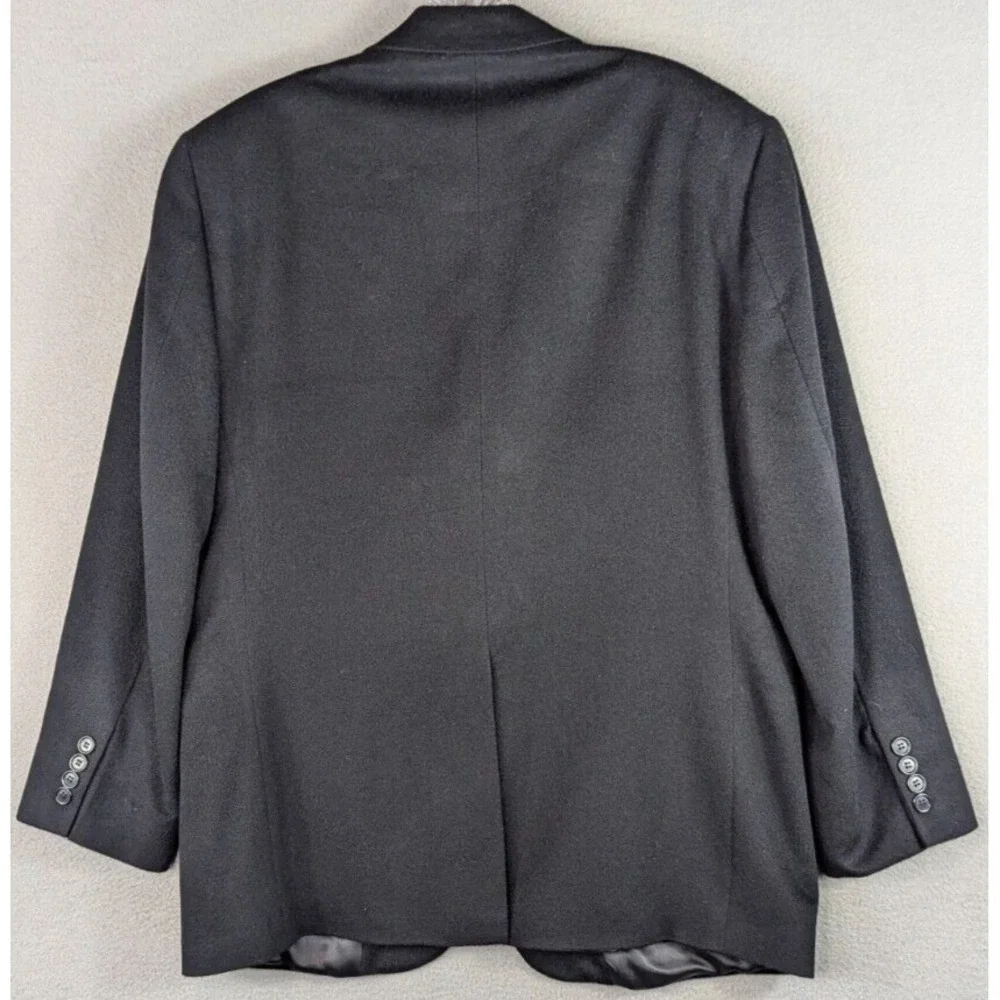 Brooks Brothers 346 Sport Jacket Mens 40S Black Cashmere? Coat Career Corpcore